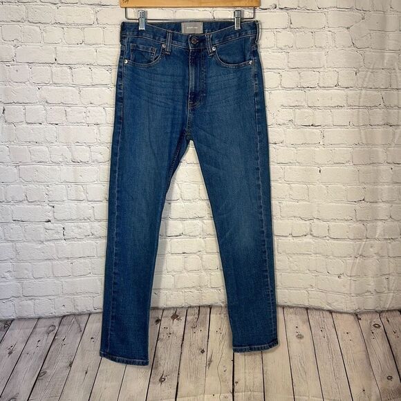 Everlane Medium Wash Cotton Stretch High Rise Jeans size 26 - Picture 1 of 9